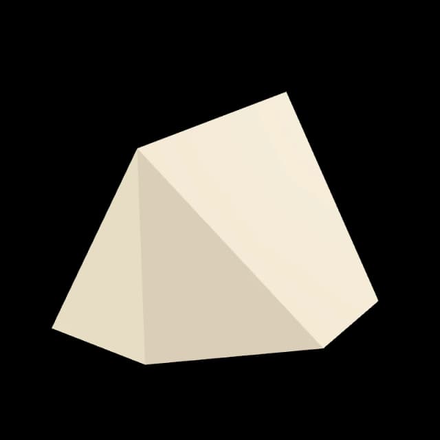 3D model of Angle Cut Triangle AT 45