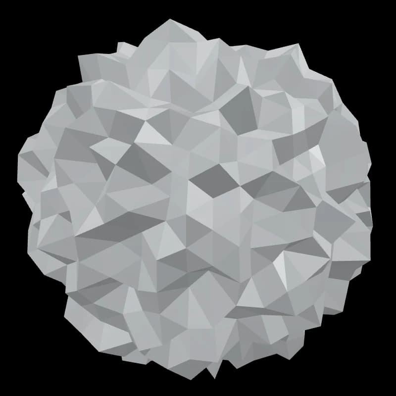 Illustrative tumbling nuggets shape