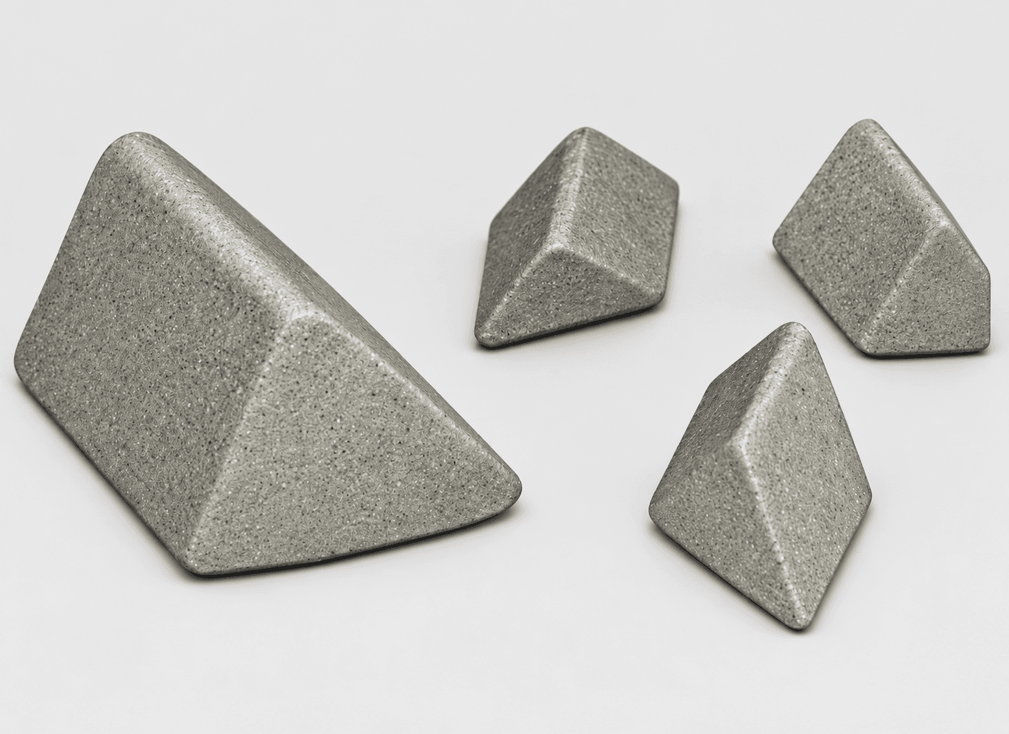 Angle Cut Triangle 22° ceramic finishing media — enhanced supplier photograph